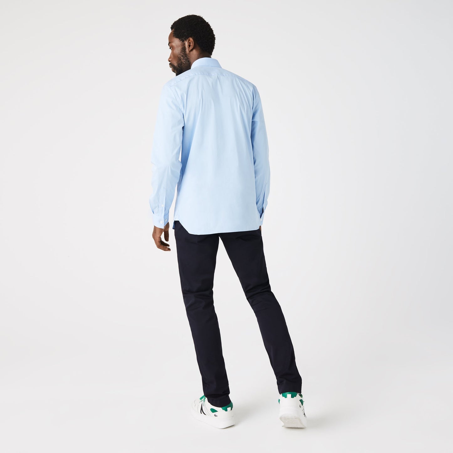 Men's Lacoste Slim Fit French Collar Cotton Poplin Shirt - CH5253 - Medaid International