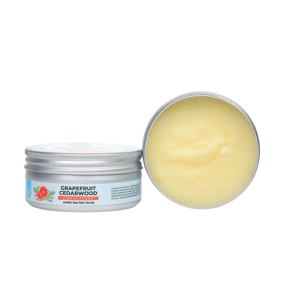 Grapefruit Cedarwood Anfeh Sea Salt Circulatory Scrub - Medaid