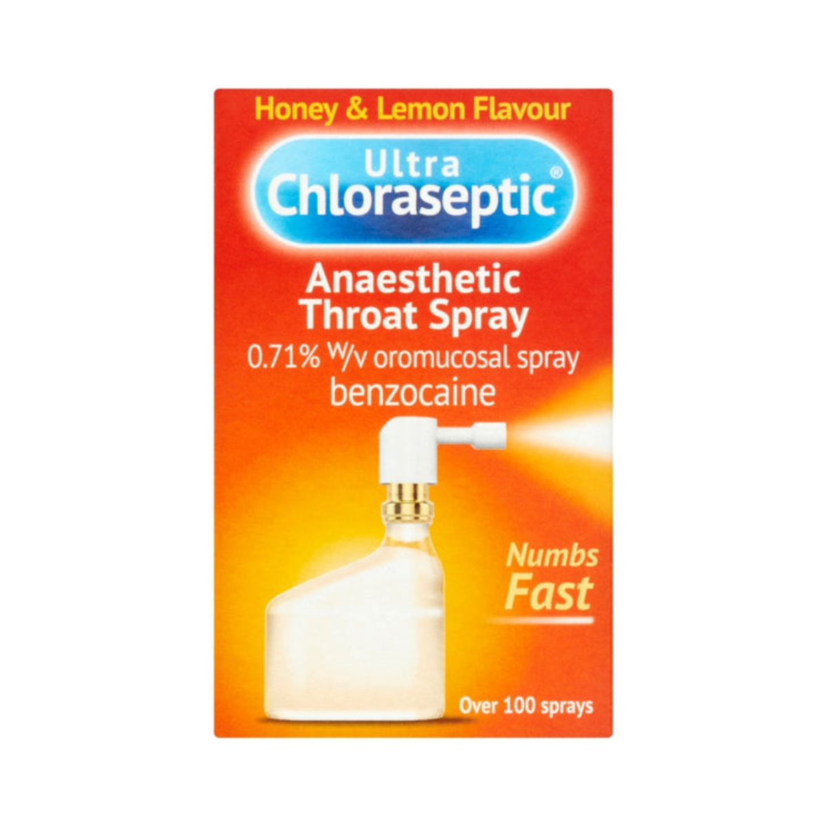 Ultra Chloraseptic - Anaesthetic Throat Spray Honey & Lemon 15ml - Medaid