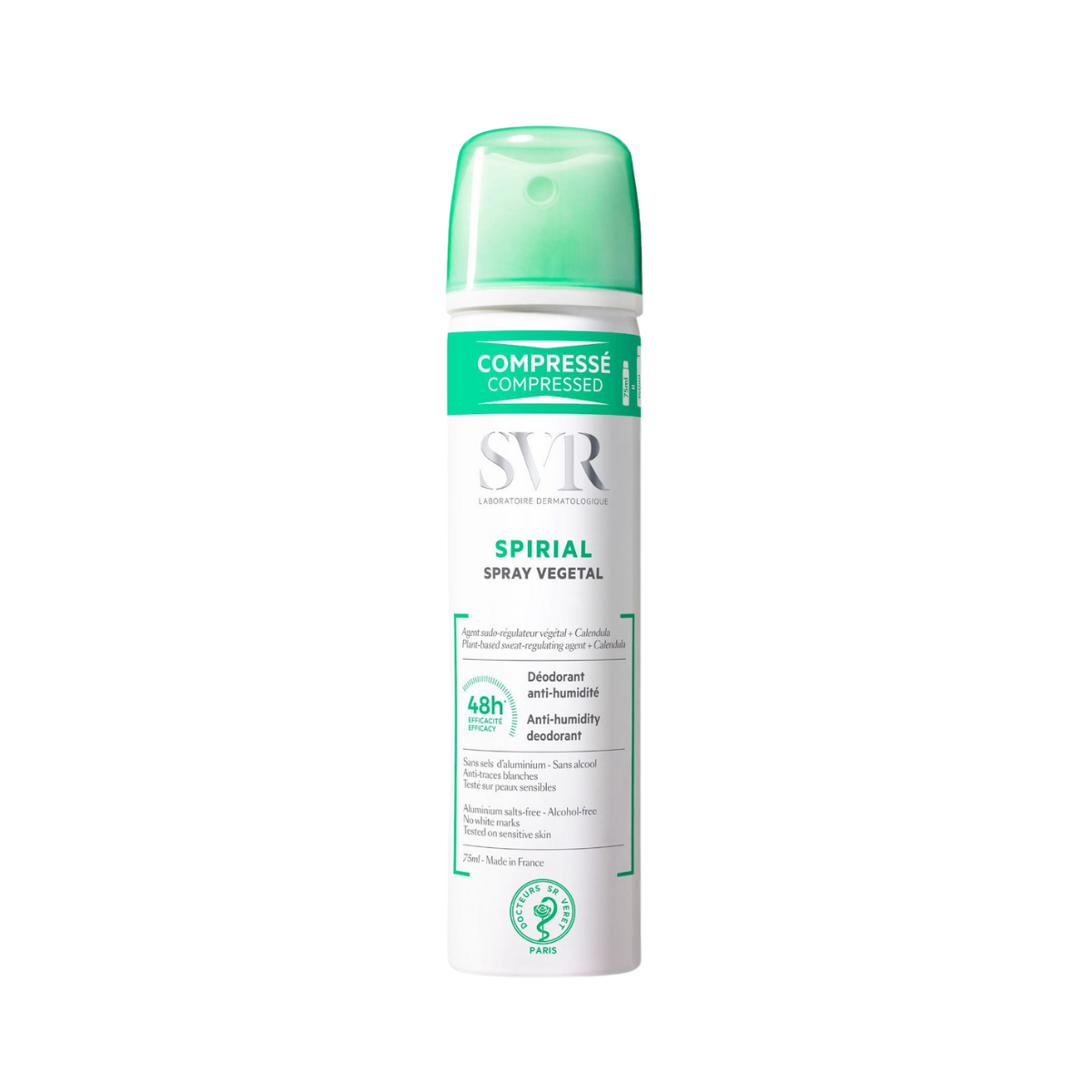 SVR - Spirial Vegetal 48H Aluminium Free Deodorant Spray 75ml - Medaid
