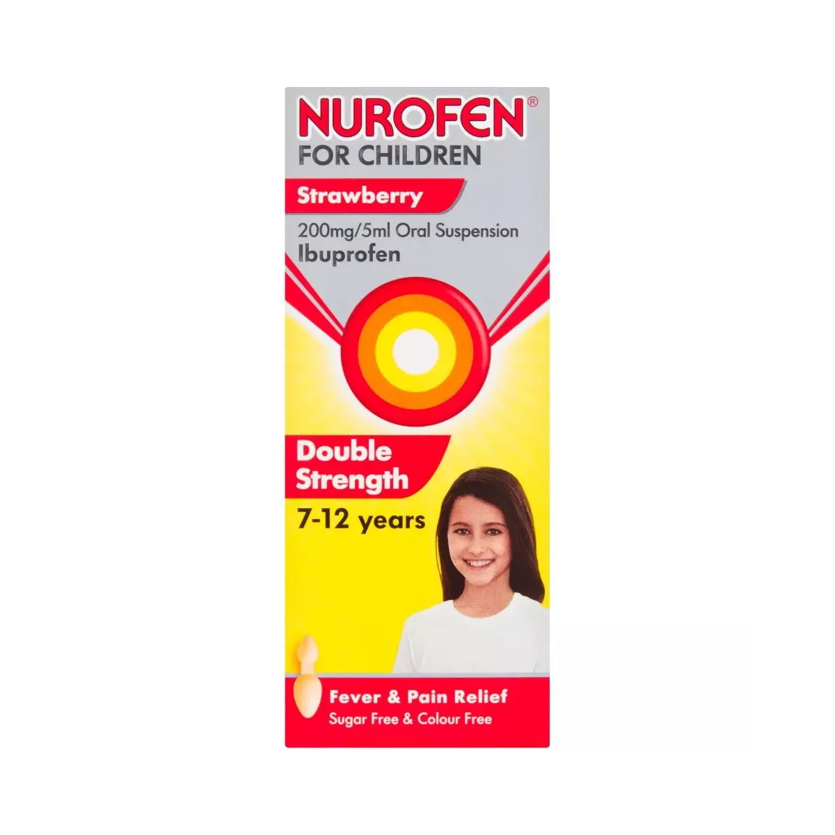 Nurofen - For Children 7-12 Years Strawberry 100ml (P) - Medaid