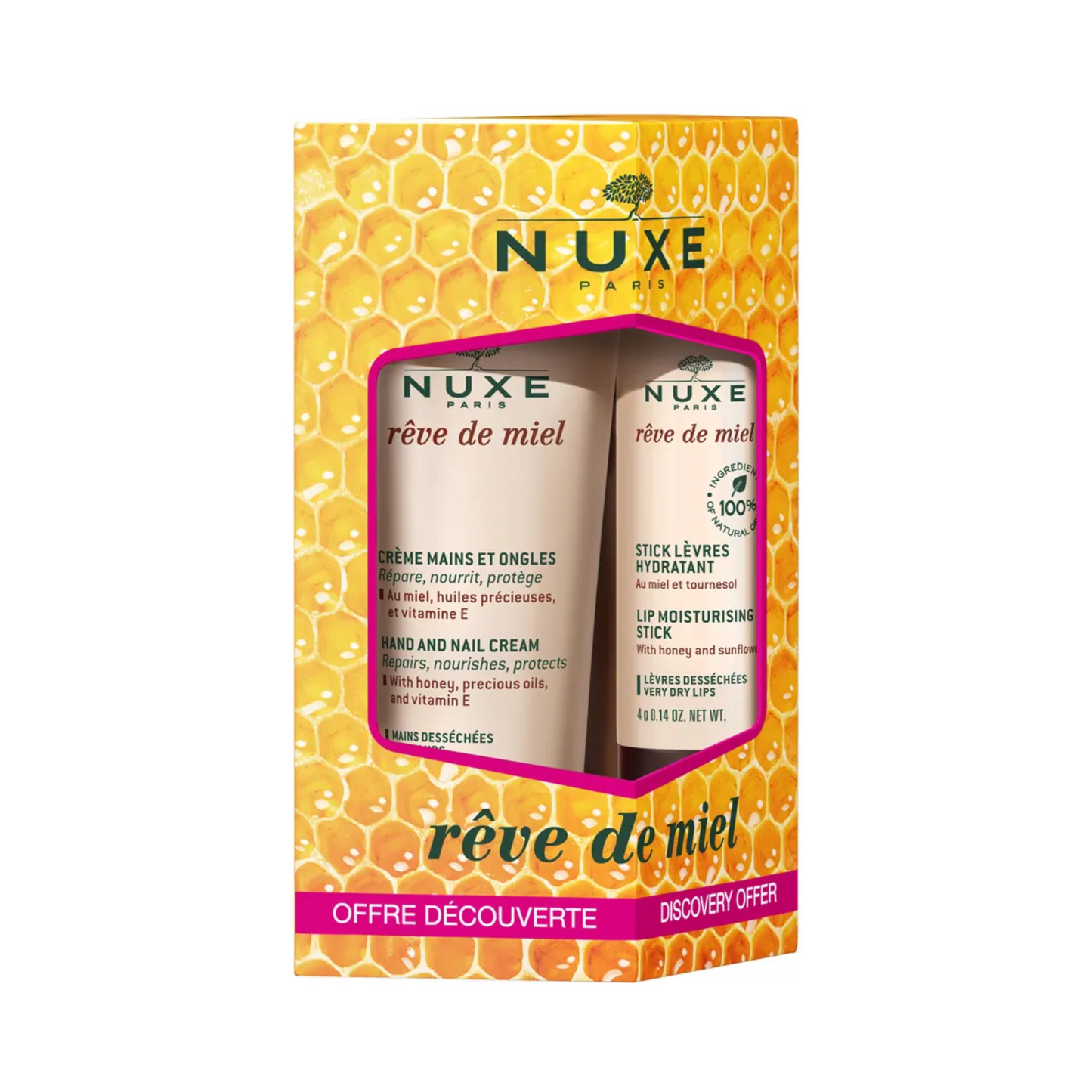 Nuxe - Rêve de Miel Lip & Hand Duo - Medaid
