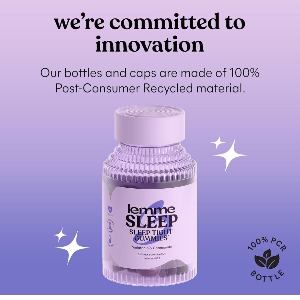 Lemme Sleep Gummies with 5mg Melatonin, Elderberry, Magnesium, L-Theanine, Chamomile and Lavender, Drug-Free Nighttime Sleep Aid, Vegan, Gluten Free, Gelatin Free, Non GMO, Berry Flavored (60 Count) - Medaid