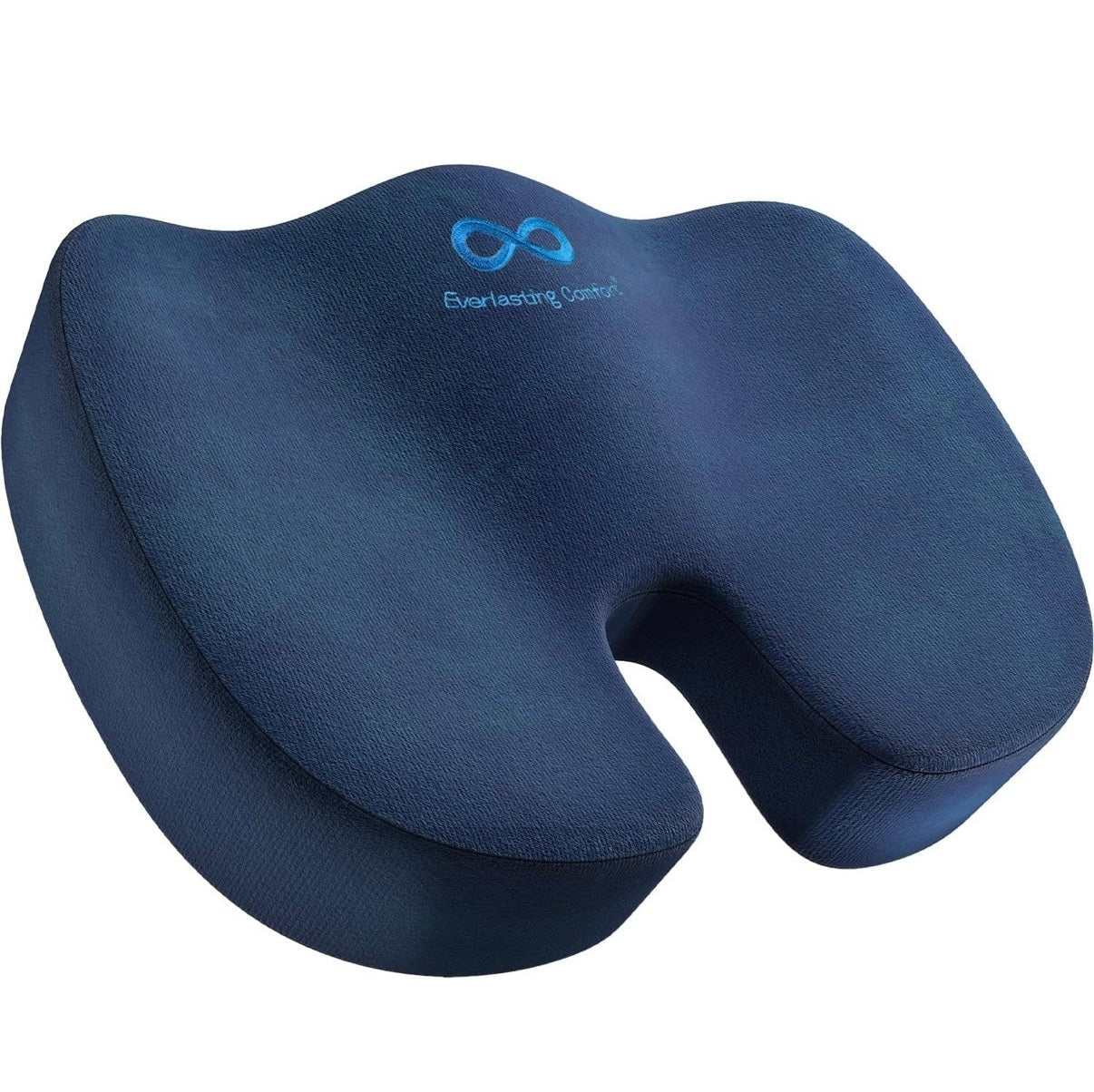 Everlasting Comfort Doctor Recommended Memory Foam Seat Cushion for Office Chairs & Car Seat - Ergonomic Office Desk Accessories for Tailbone Pain Relief, Sciatica & Back Support - Medaid International