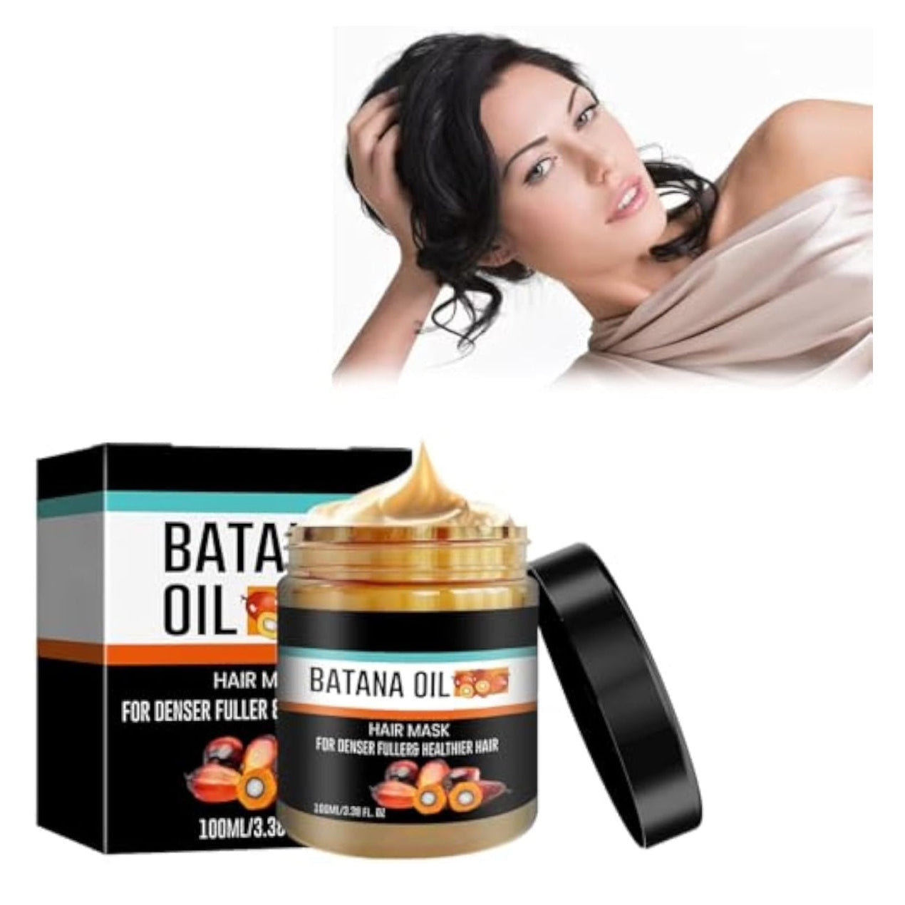 YBW Batana Oil for Hair Growth and Nourishment (100G), YBW Natural Batana Oil to Prevent Hair Loss, Eliminates Split Ends for Men and Women - 100g - Medaid