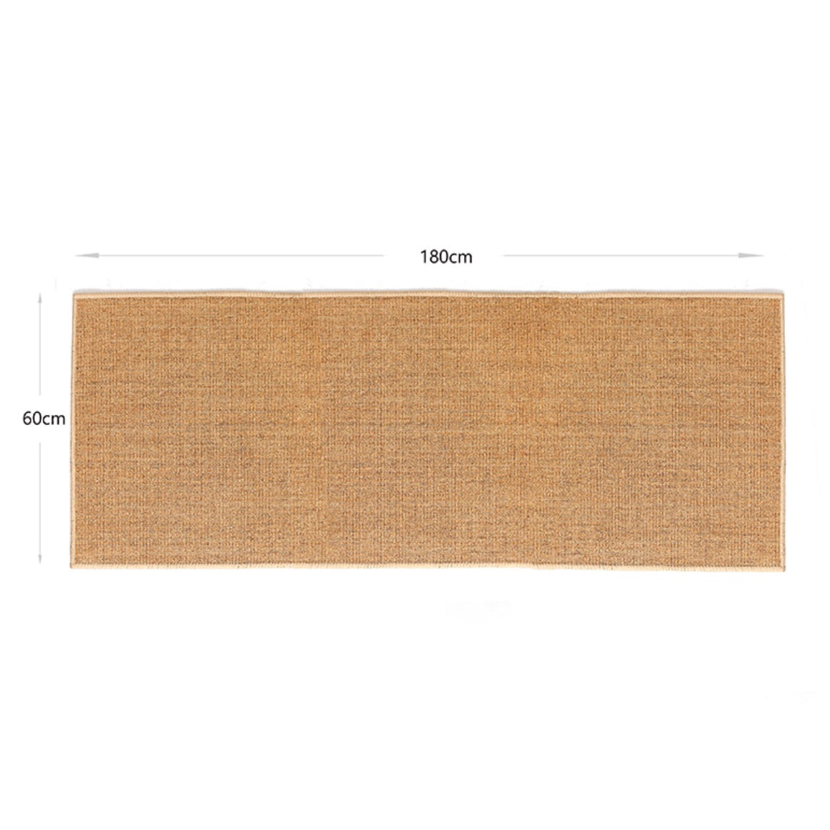 180 CM X 60 CM Handcrafted Woven Natural Fibers Jute Rug Kitchen Runner Mat with Non Slip Backing Runner Rugs for Bedroom Living Room Entrance Beige - Medaid