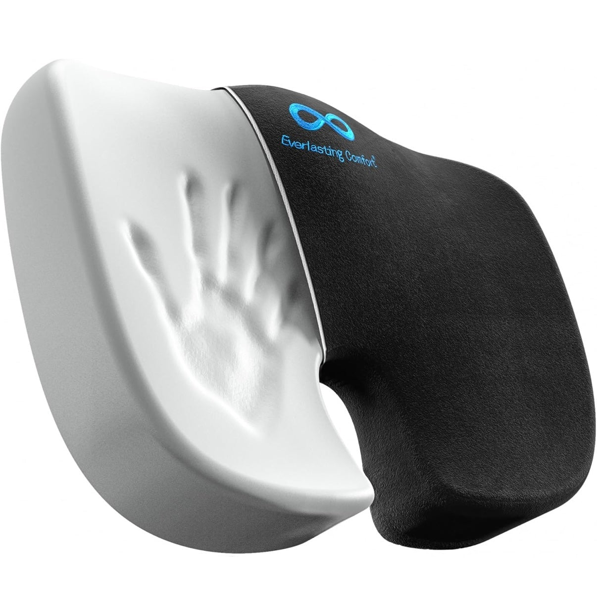 Everlasting Comfort Doctor Recommended Memory Foam Seat Cushion for Office Chairs & Car Seat - Ergonomic Office Desk Accessories for Tailbone Pain Relief, Sciatica & Back Support - Medaid International