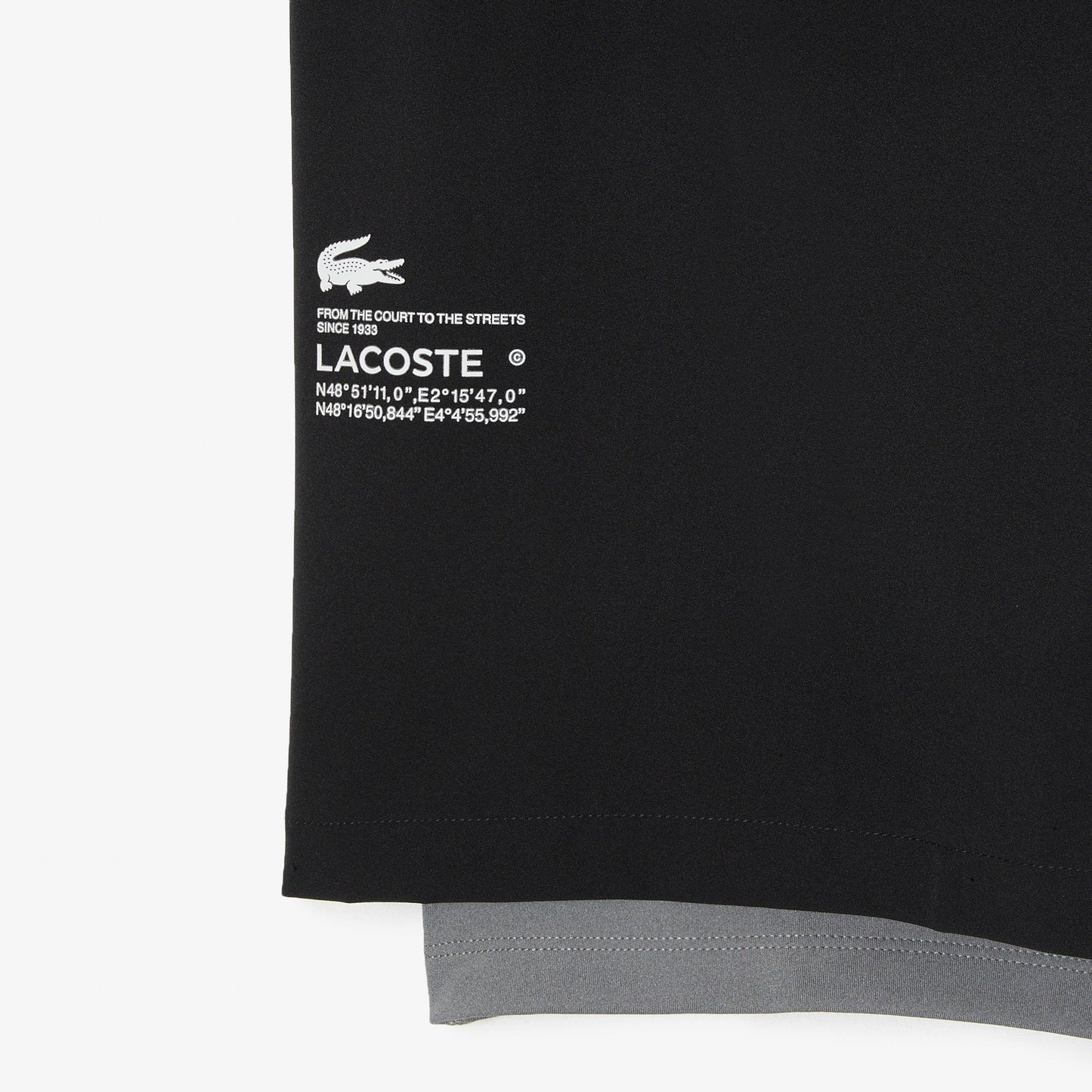 Mens Two-Tone Lacoste Sport Shorts with Built-in Undershorts - Medaid International
