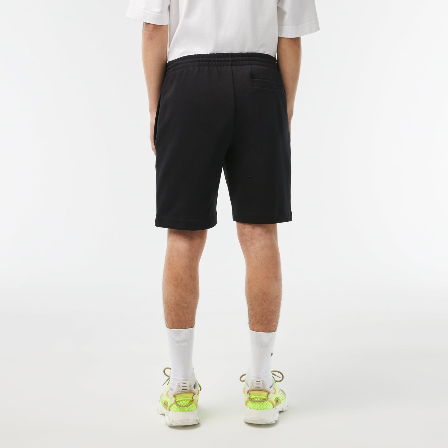 Men's Lacoste Organic Brushed Cotton Fleece Jogger Shorts - GH9627 - Medaid International
