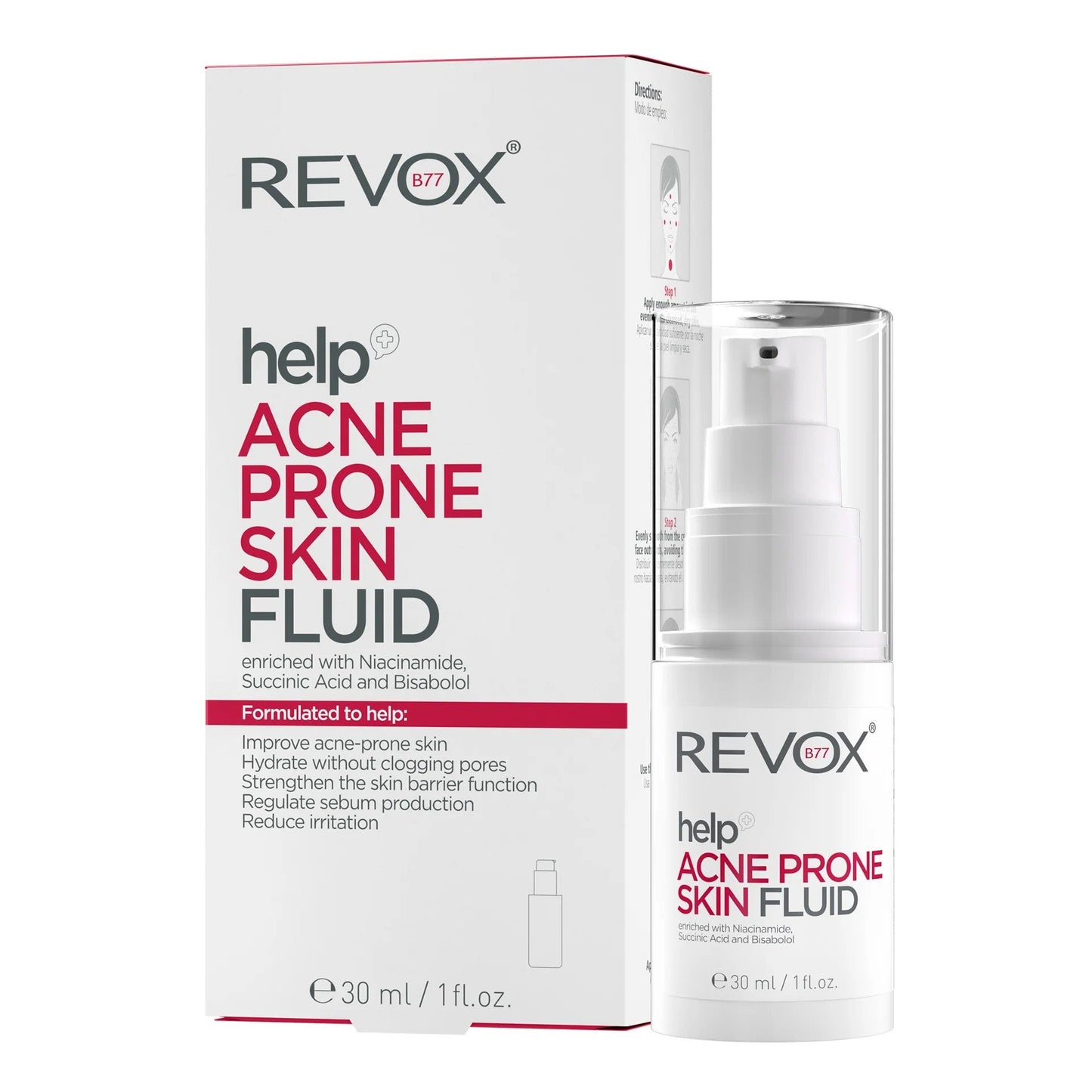 Revox B77 help acne prone skin fluid 30ml - Medaid