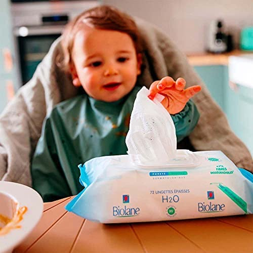 Biolane Thick H2O Baby Wipes - 72 Wipes - Medaid
