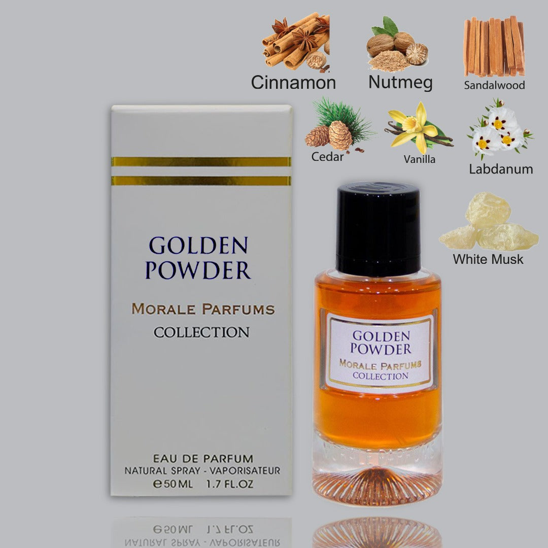Morale Parfums Collection - Golden Powder 50ml 20% OFF - Medaid International