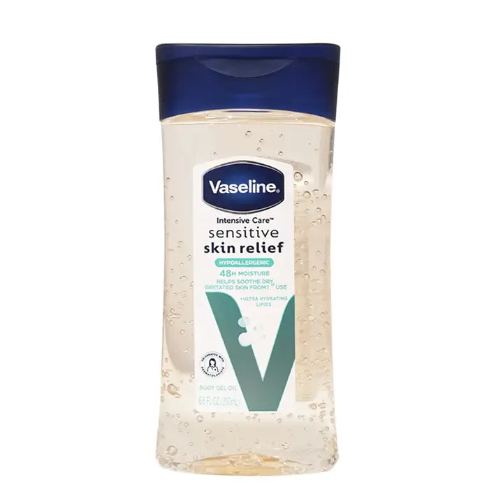 Vaseline Sensitive Skin Relief Body Gel Oil 200ml - Medaid