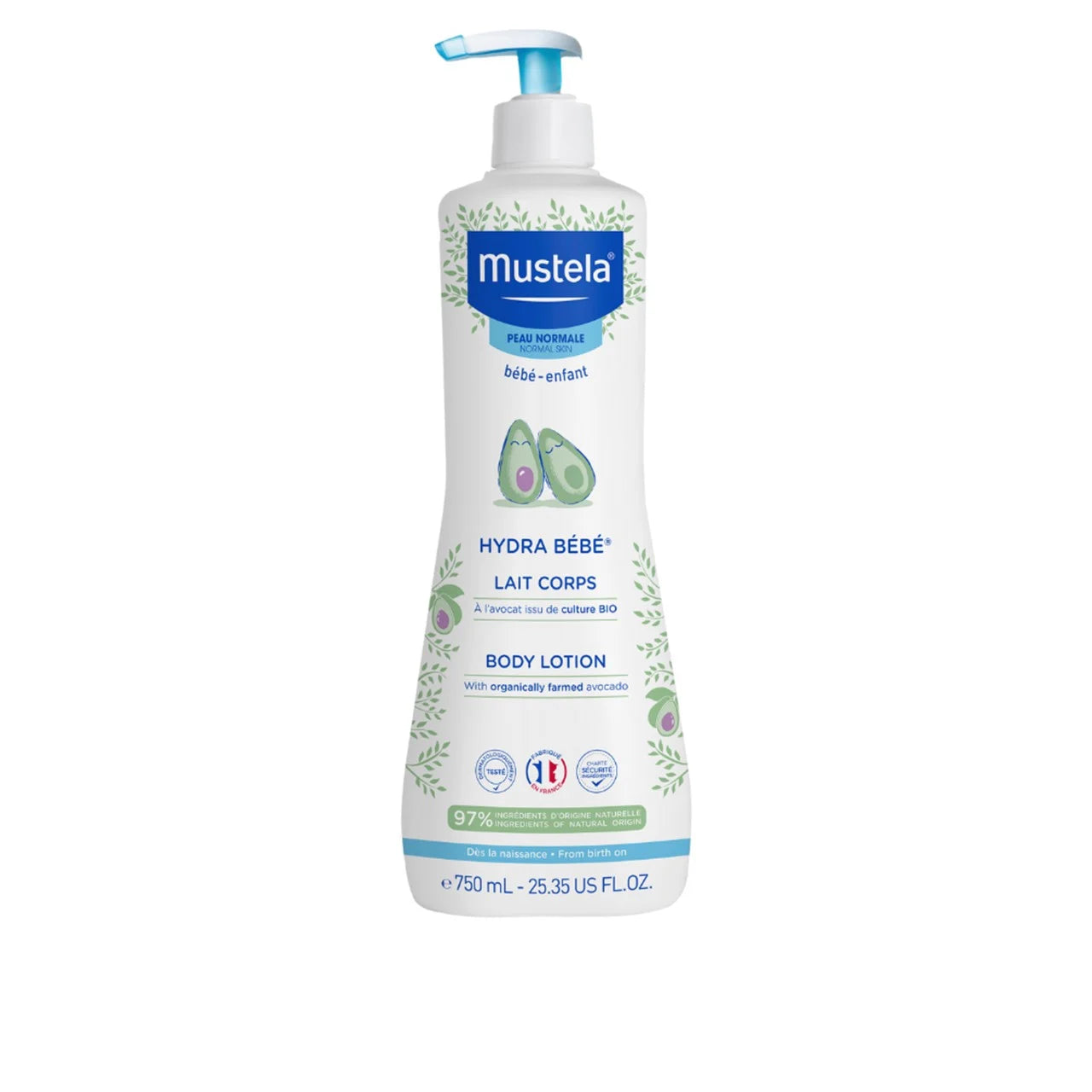 Mustela Hydra Bebe body lotion with avocado for normal skin - Medaid - Lebanon