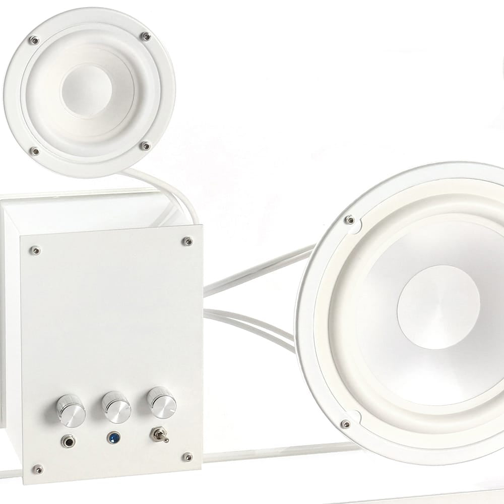 34 CM Large Tempered Glass Speaker with AUX Portable Speaker - Medaid