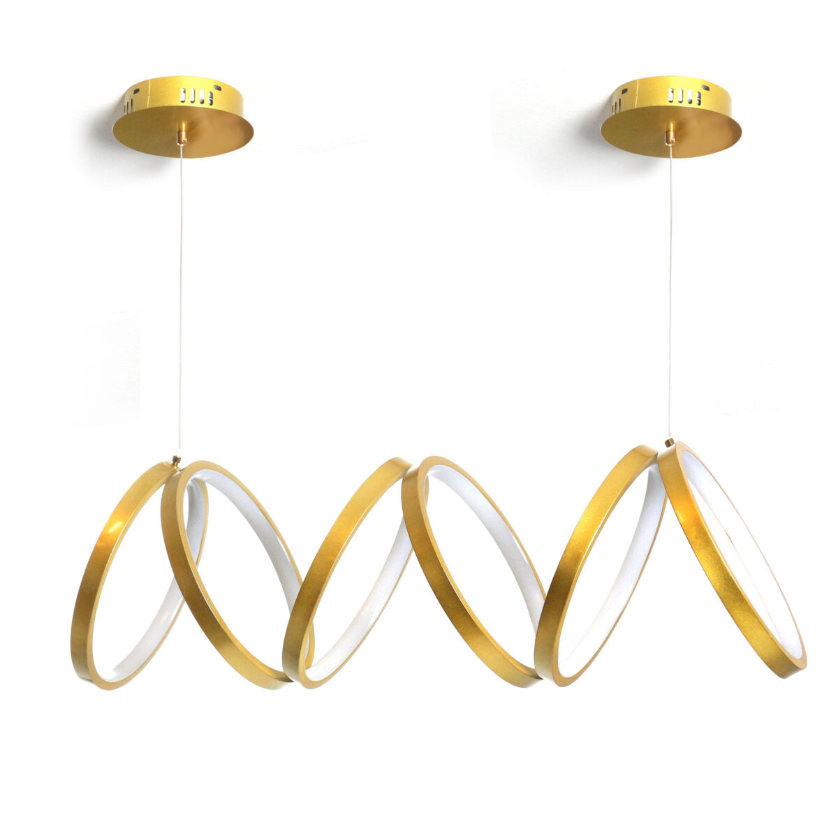 74 CM, Modern Hanging LED Circles Pendant Lights for Dining Room, Kitchen, Bedroom, Living Room - Medaid