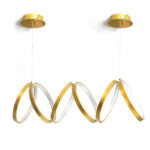 74 CM, Modern Hanging LED Circles Pendant Lights for Dining Room, Kitchen, Bedroom, Living Room - Medaid