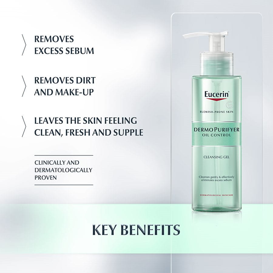 Eucerin DermoPurifyer Acne-Prone Skin Cleansing Gel - Medaid - Lebanon