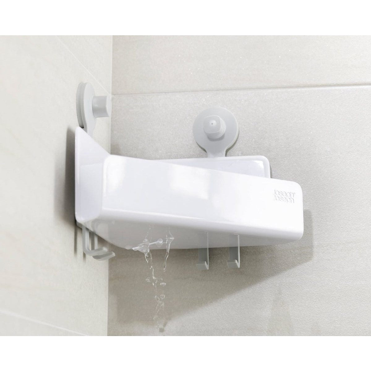 Joseph Joseph EasyStore Corner Shower Shelf with Removable Mirror - Medaid