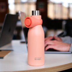 Joseph Joseph Loop™ 500ml Stainless-steel Vacuum Insulated Water Bottle Coral - Medaid