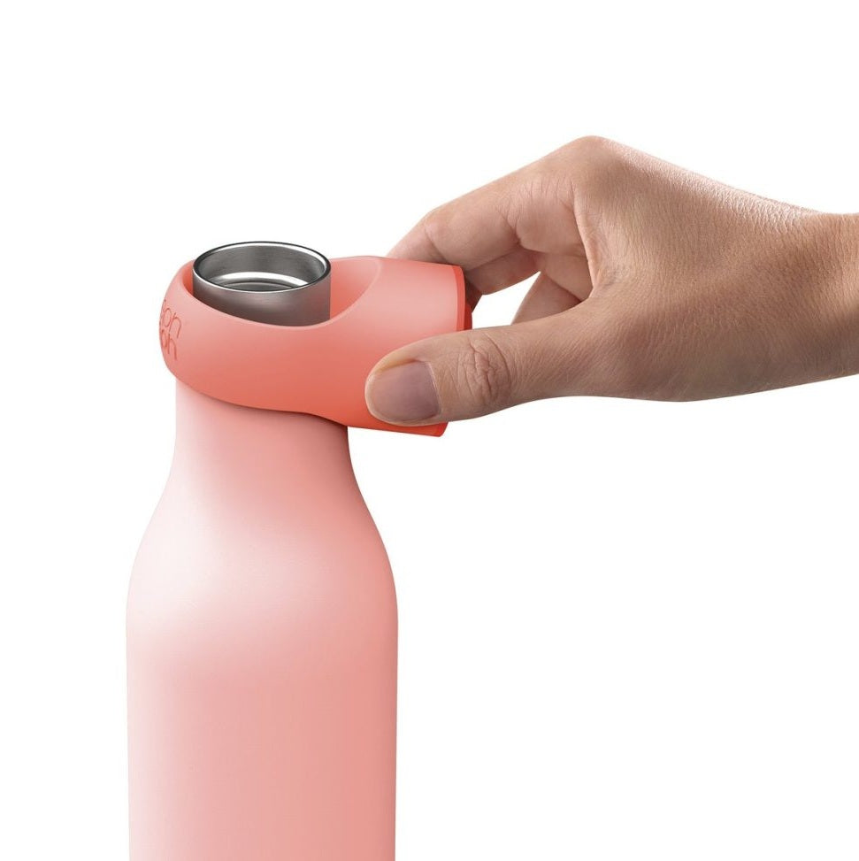 Joseph Joseph Loop™ 500ml Stainless-steel Vacuum Insulated Water Bottle Coral - Medaid