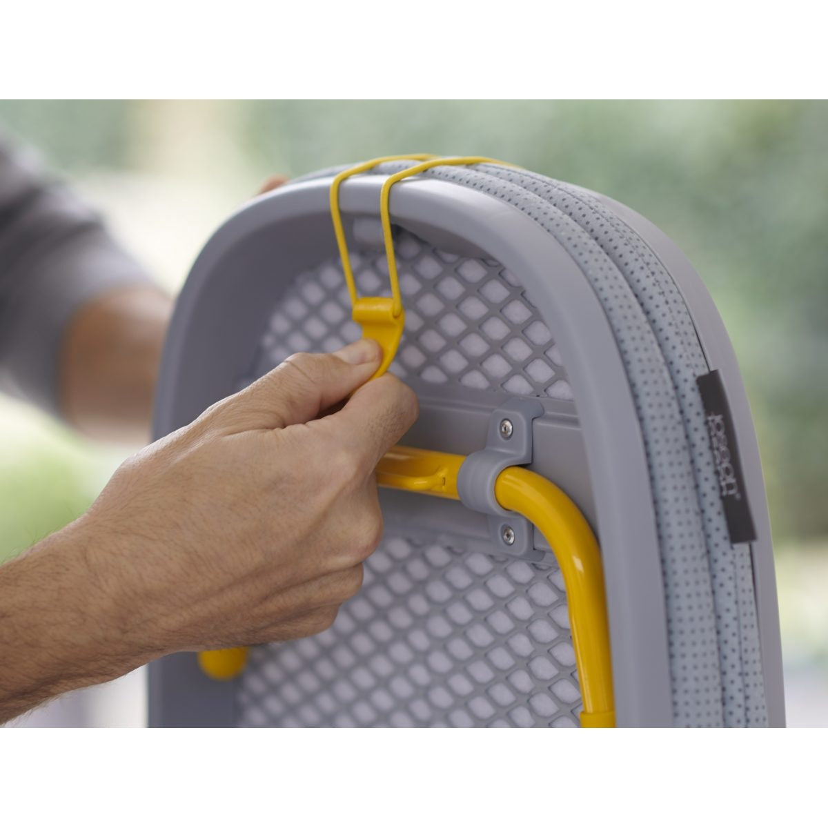 Joseph Joseph Pocket Plus Folding Ironing Board with Advanced Cover Grey Yellow - Medaid