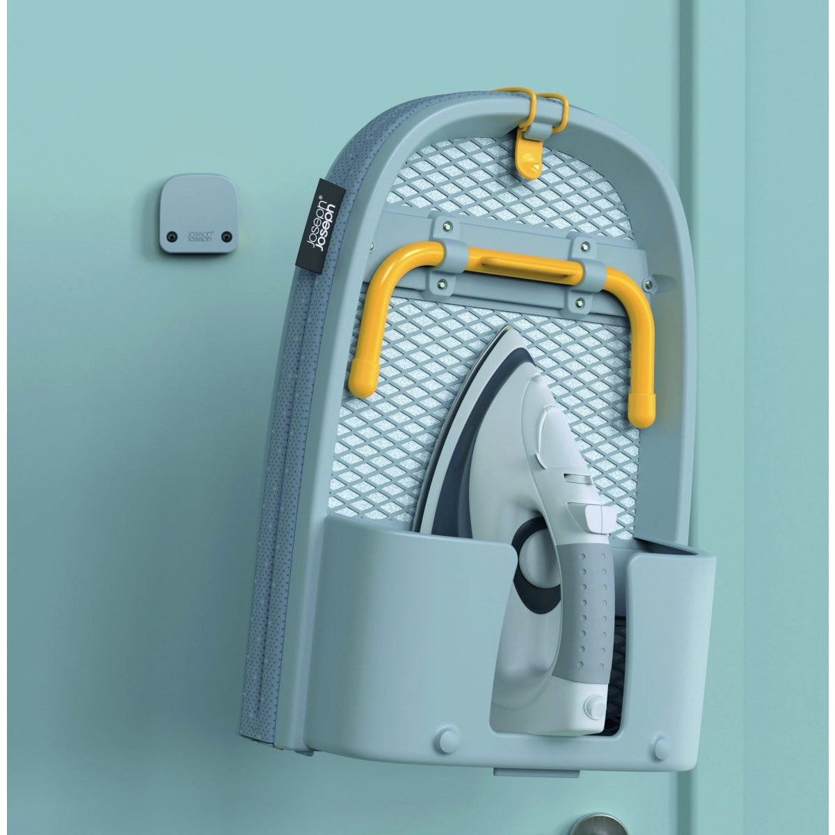 Joseph Joseph Pocket Plus Folding Ironing Board with Advanced Cover Grey Yellow - Medaid