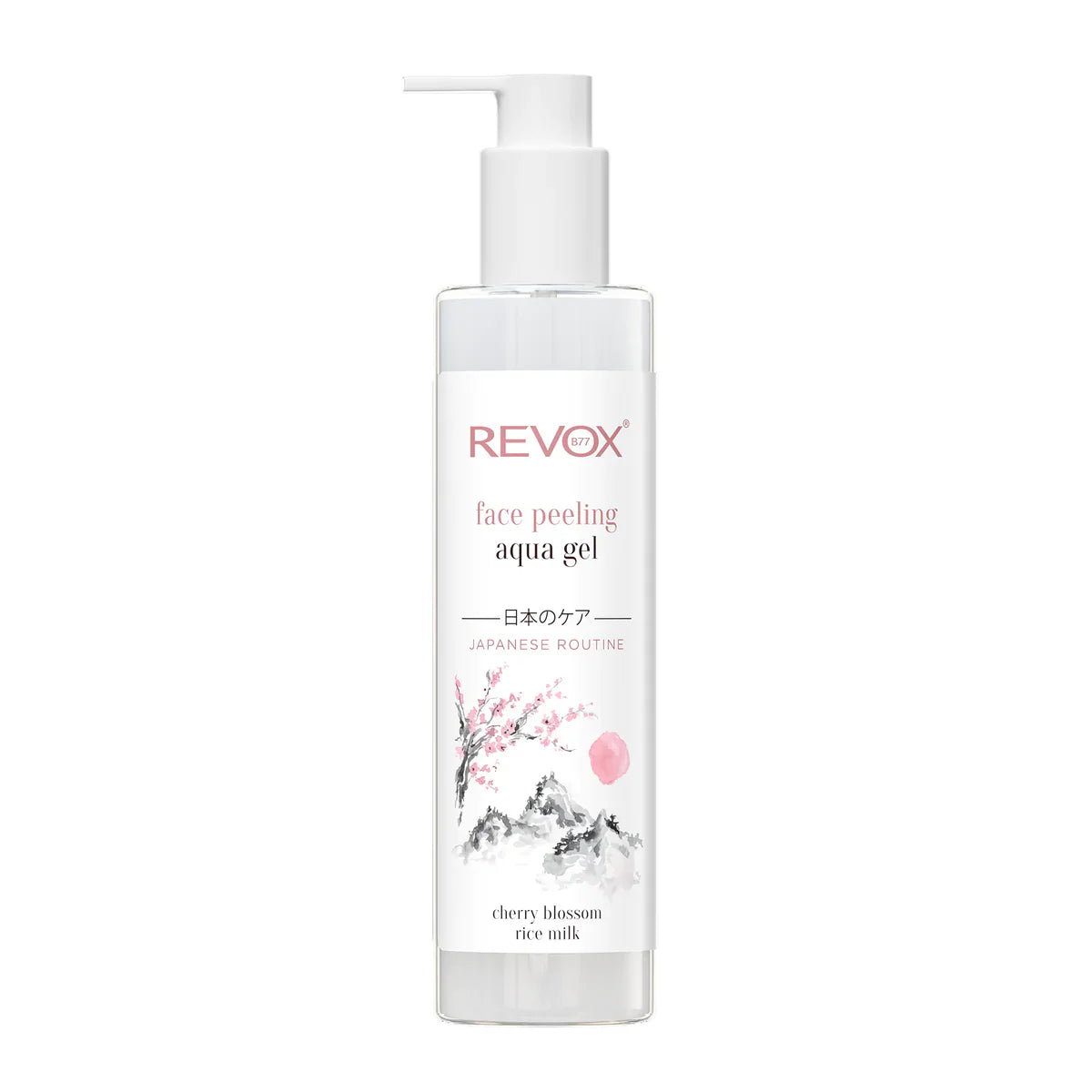 Revox B77 face peeling aqua gel with cherry blossom and rice milk 250ml - Medaid