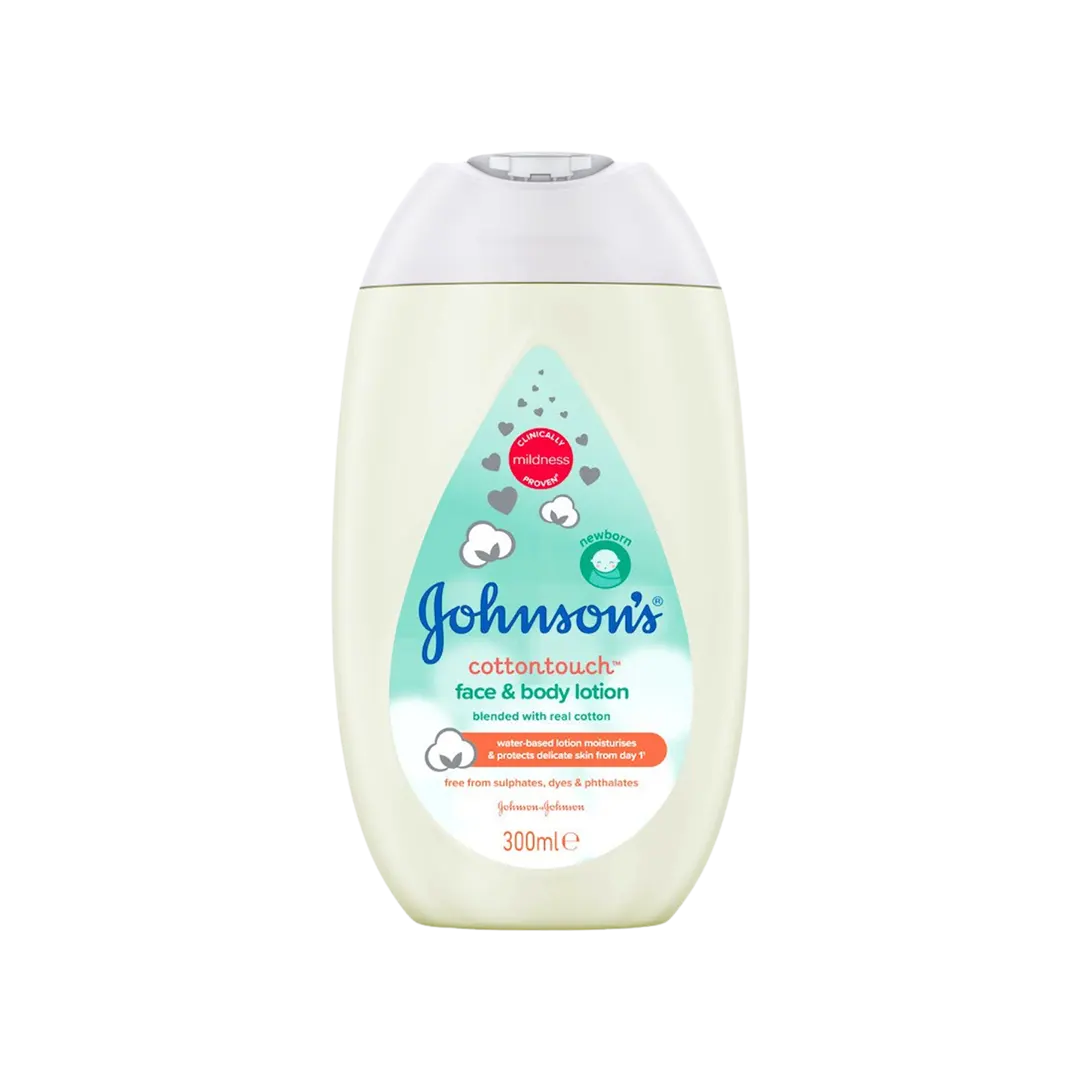 Johnson & Johnson Cotton Touch Face & Body Baby Lotion - 300ml - Medaid