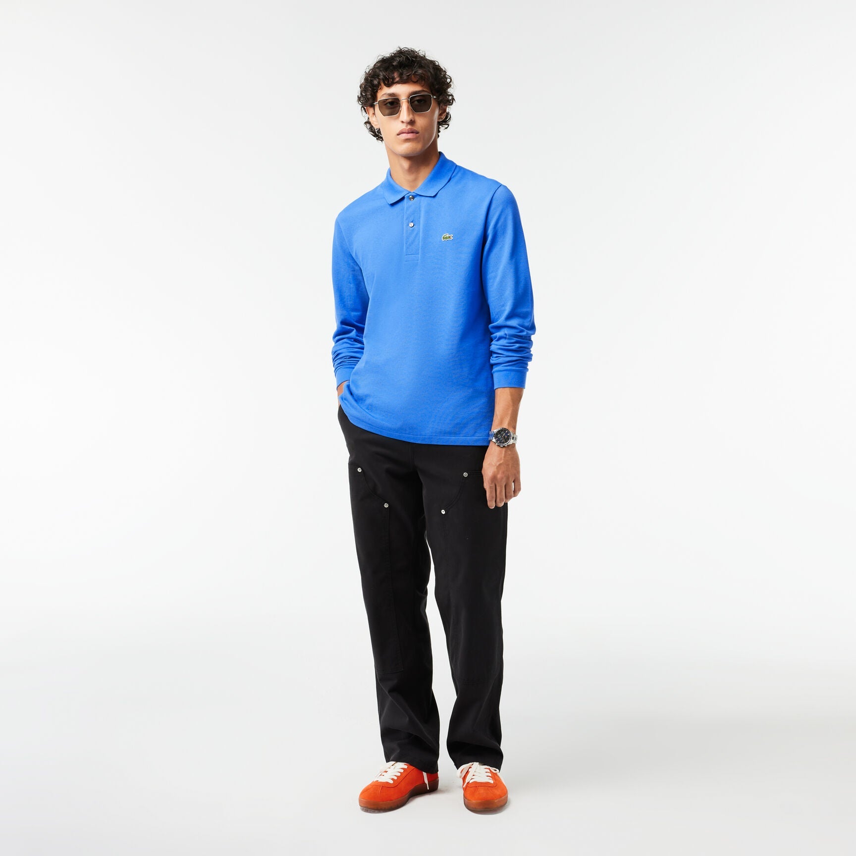 Classic Fit Long Sleeved L.12.12 Polo Shirt - Medaid International