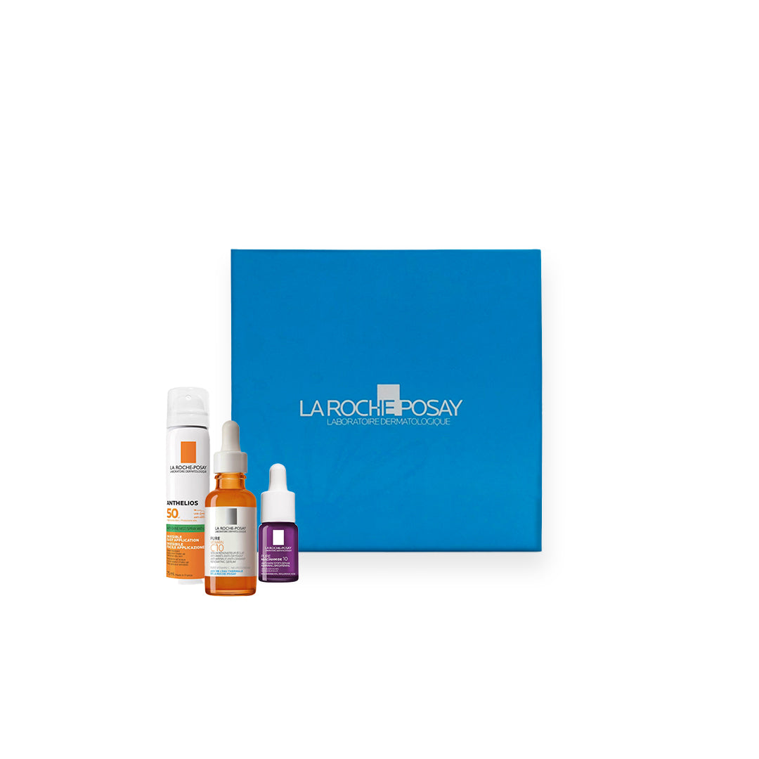 Pure Vitamin C 10 Serum + Anthelios Spf 50 Invisible Face Mist Anti-Shine 75ML + Mini Niacinamide 10 serum - Medaid