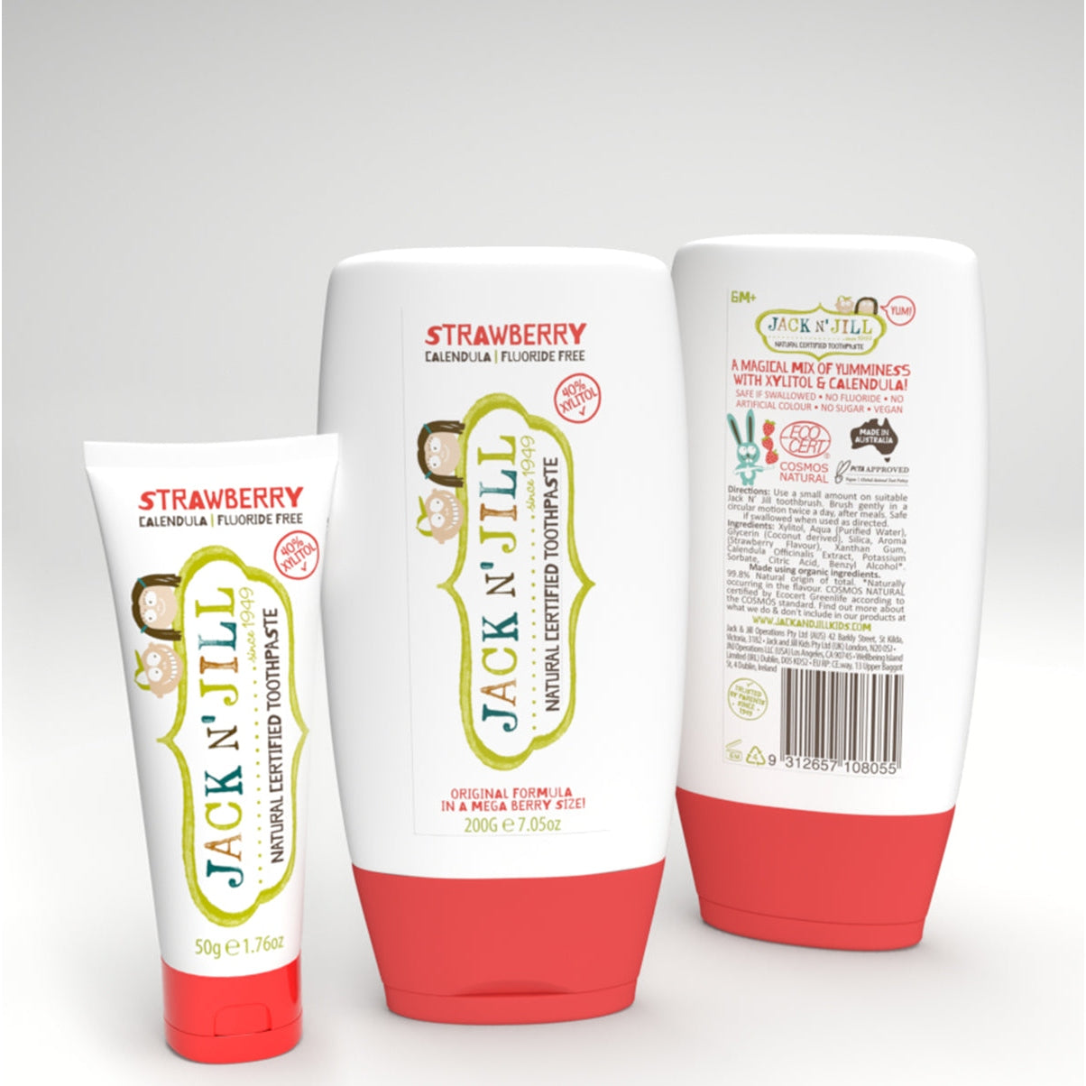 Jack N'Jill natural toothpaste Strawberry 200g - Medaid - Lebanon