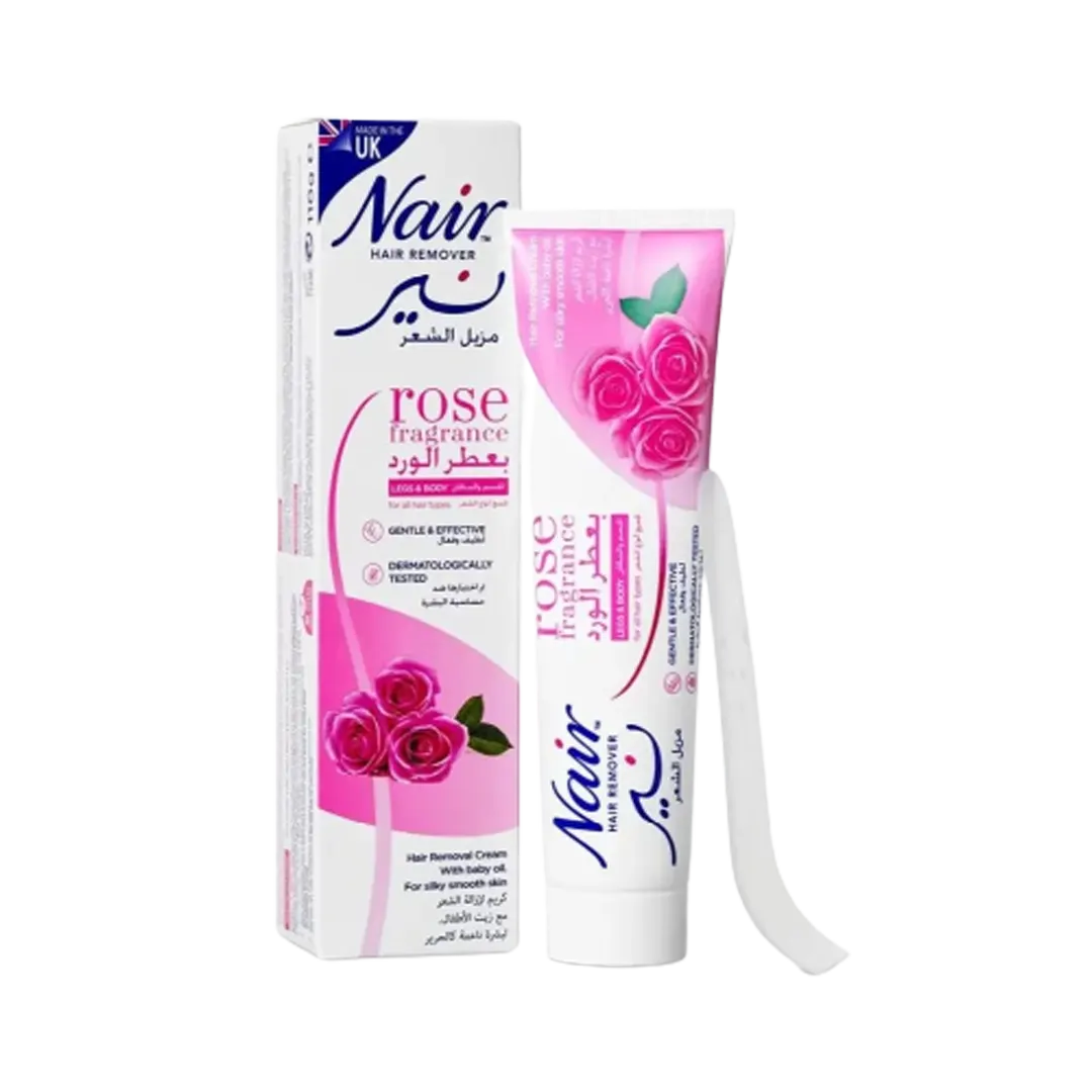 Nair Hair Removal Cream With Baby Oil & Rose Fragrance - 110ml - Medaid