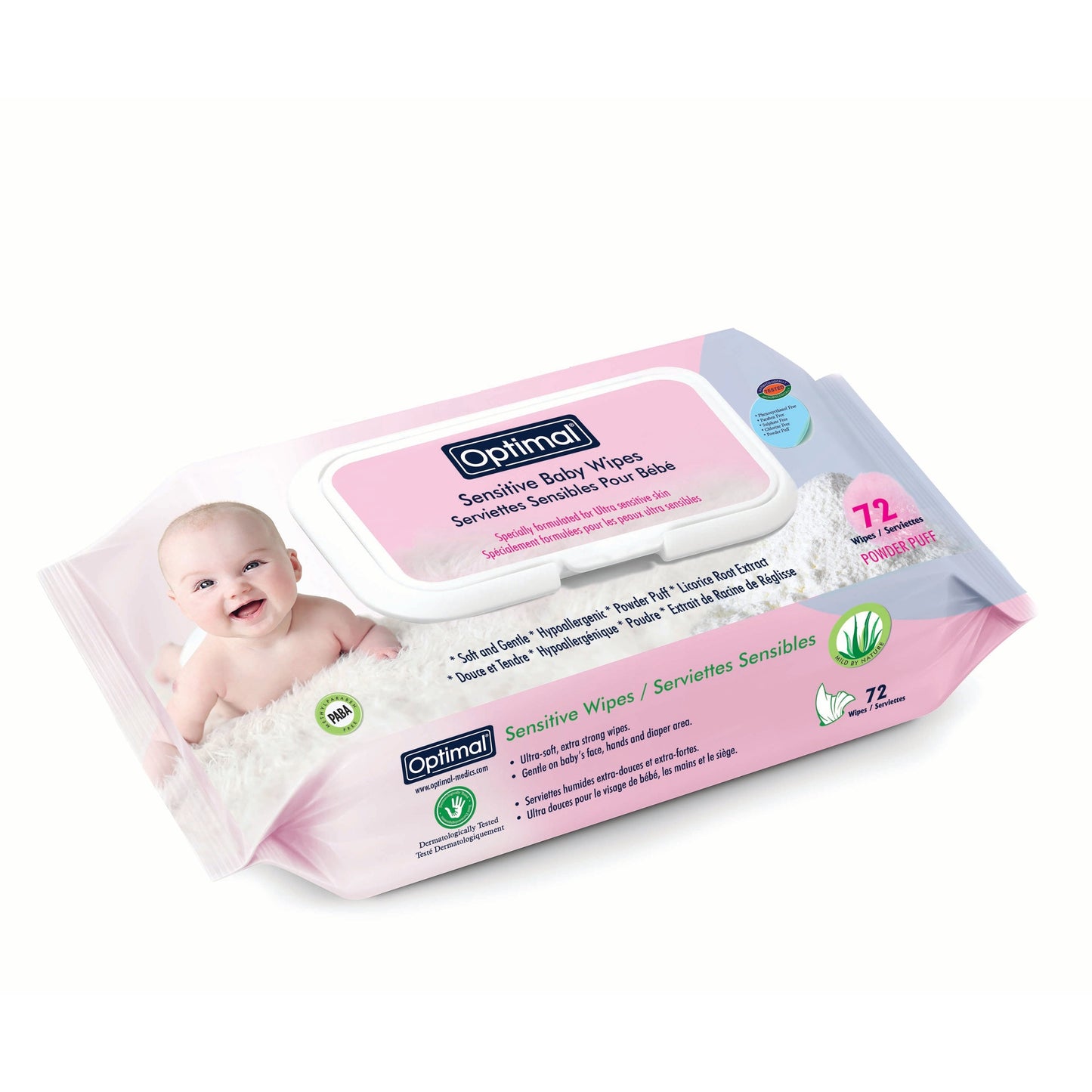 Optimal baby wipes