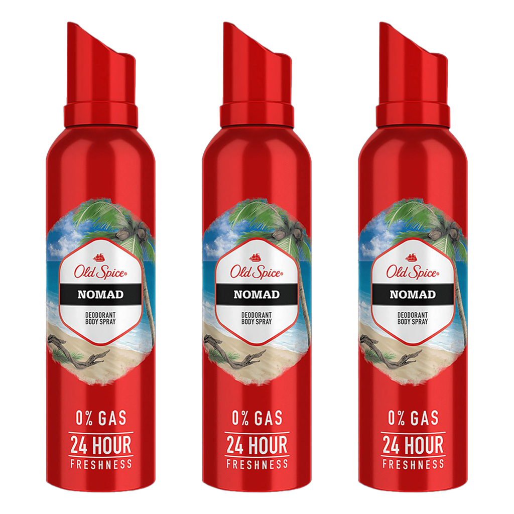 Old Spice Nomad Spray Deodorant For Him - Pack of 3 - Medaid
