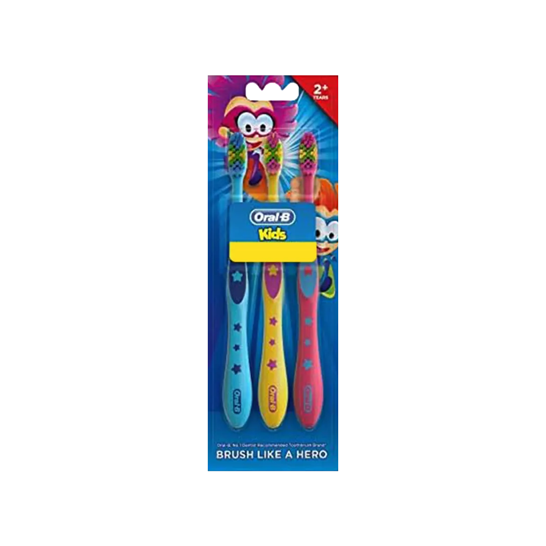 Oral-B Kids Brush Like A Hero Extra Soft Toothbrush - 3Pcs - Medaid