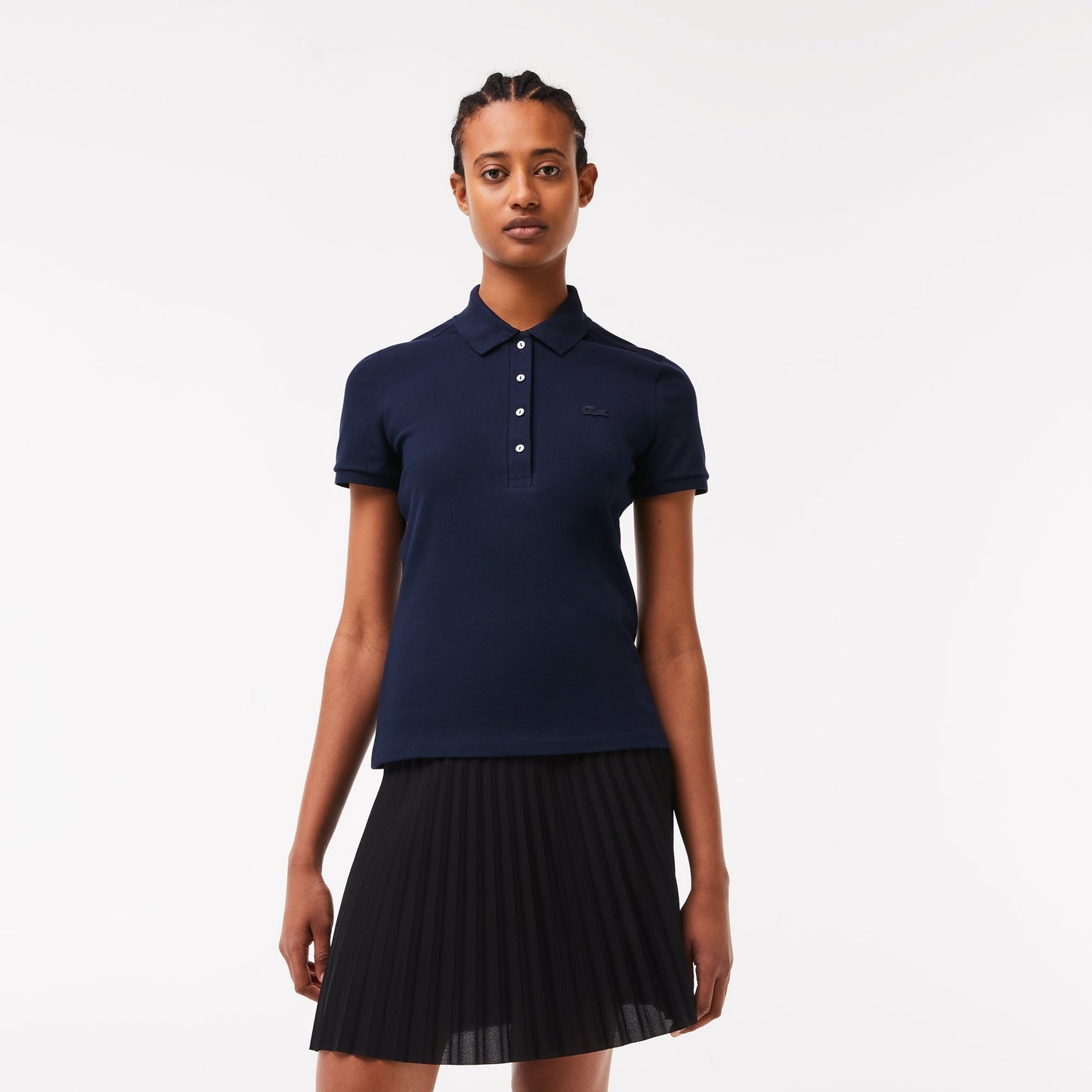 L.12.D Slim Fit Stretch Mini Piqué Polo Shirt - PF5462 - Medaid International