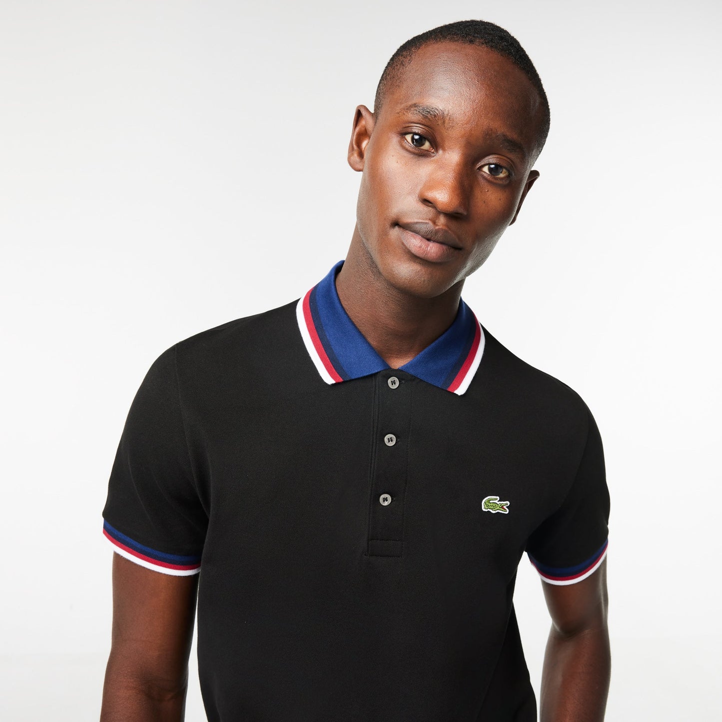 Regular Fit Stretch Cotton Piqué Contrast Collar Polo Shirt - PH3461 - Medaid International
