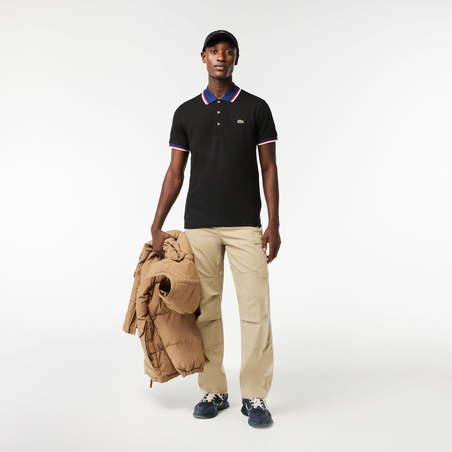 Regular Fit Stretch Cotton Piqué Contrast Collar Polo Shirt - PH3461 - Medaid International