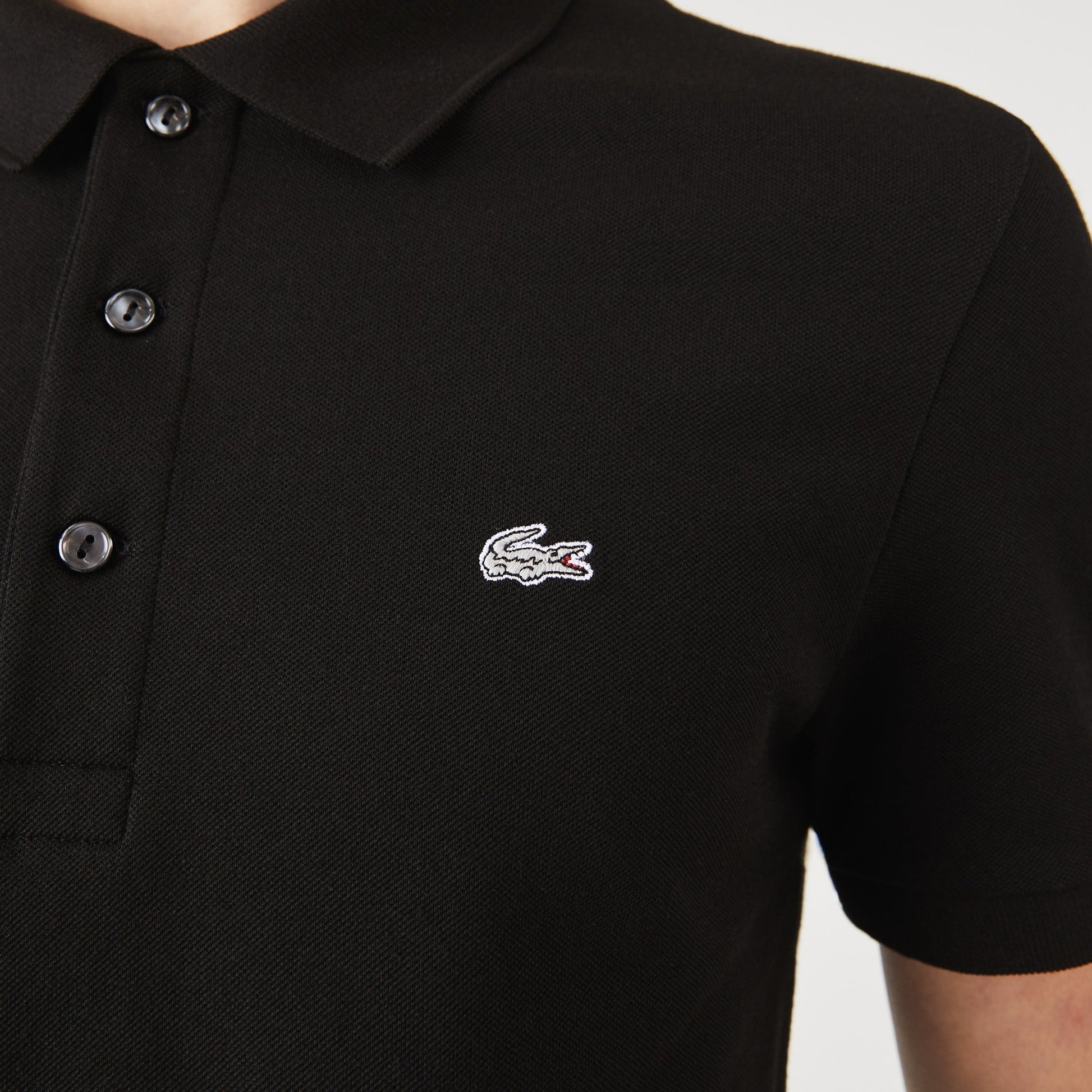 Slim fit Stretch Cotton Piqué Grey Crocodile Polo Shirt - PH4014 - Medaid International