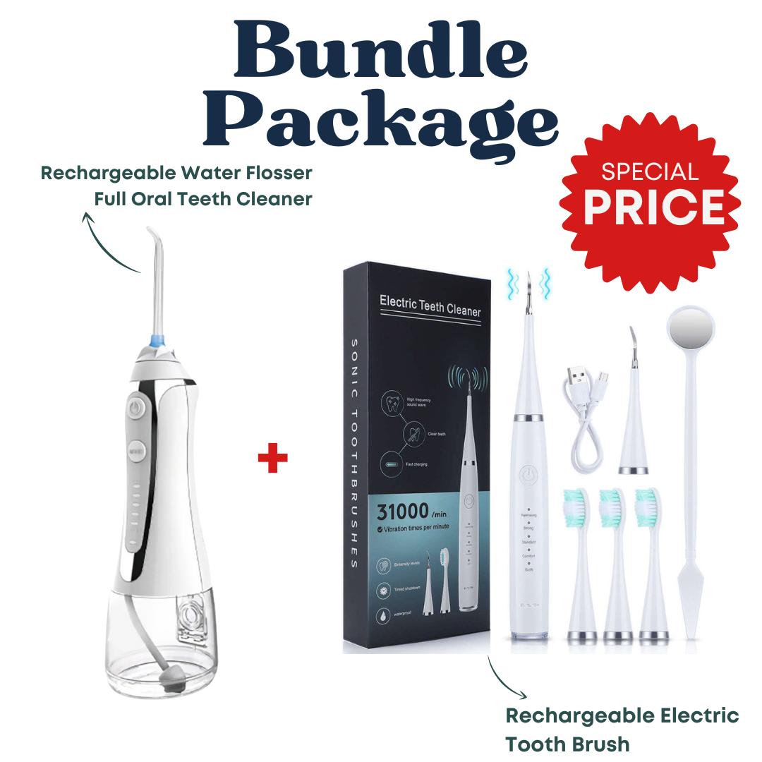 UrbnCare® Rechargeable Water Flosser + Toothbrush Bundle - Medaid