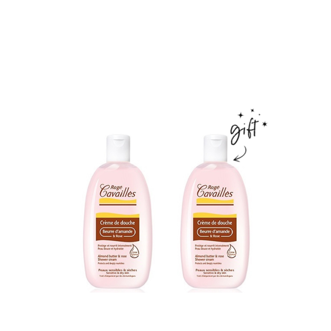 Roge Cavailles Almond Butter and Rose Shower Cream Buy 1 Get 1 Bundle - Medaid