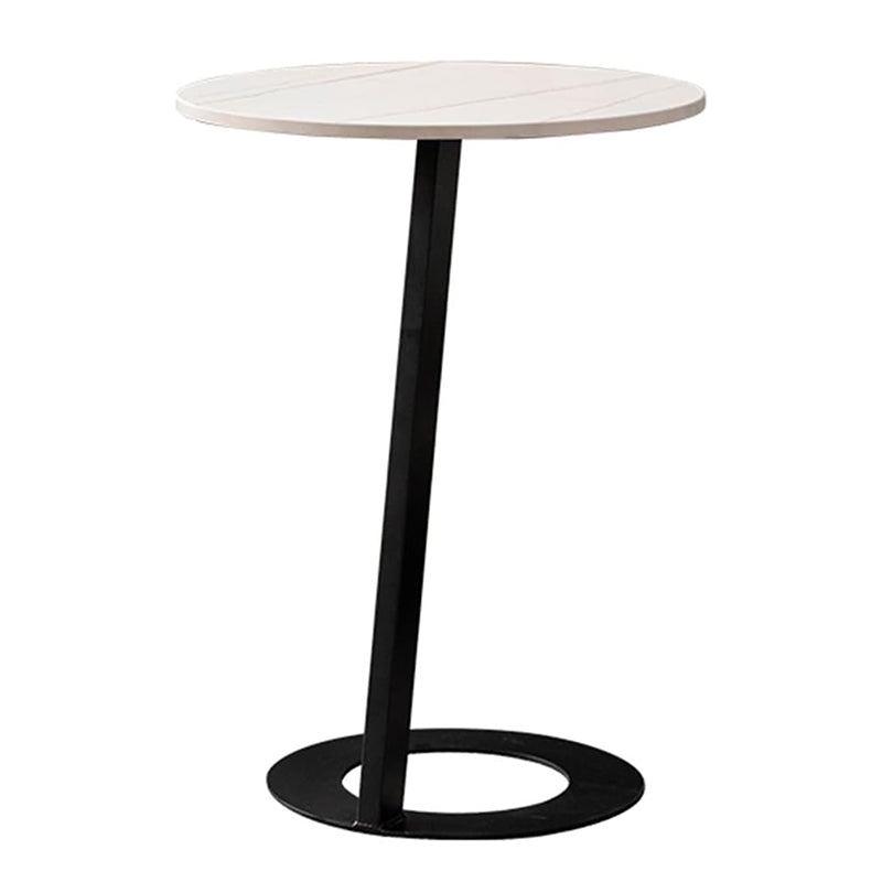 40 CM, Pillar Side Table with Marble Top, Coffee Table for Living Room, Guest Room, Bedroom - Medaid