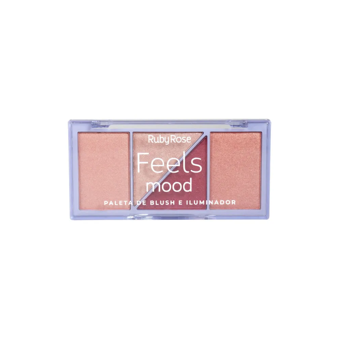 Ruby Rose Highlighter, Blush and Contour Palette - Medaid