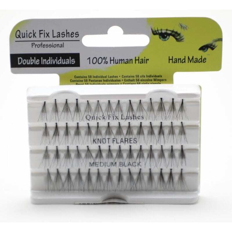 QUICK FIX LASHES KNOT FLARES MEDIUM BLACK - Medaid