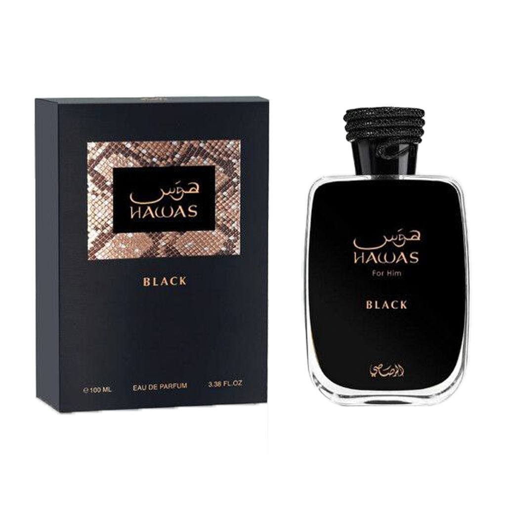 Rasasi Hawas Black Eau De Parfum Pour Homme - 100ml - Medaid