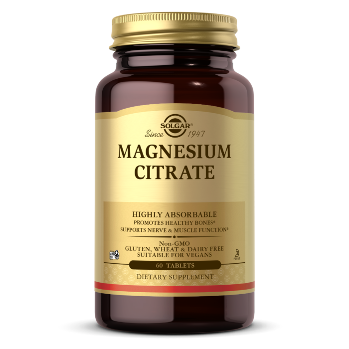 Magnesium Citrate Tablets - Stress Support - Solgar 60 count - Medaid