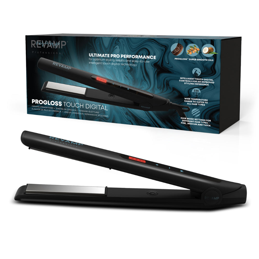 Revamp Progloss Touch Digital Ceramic Hair Straightener - Medaid