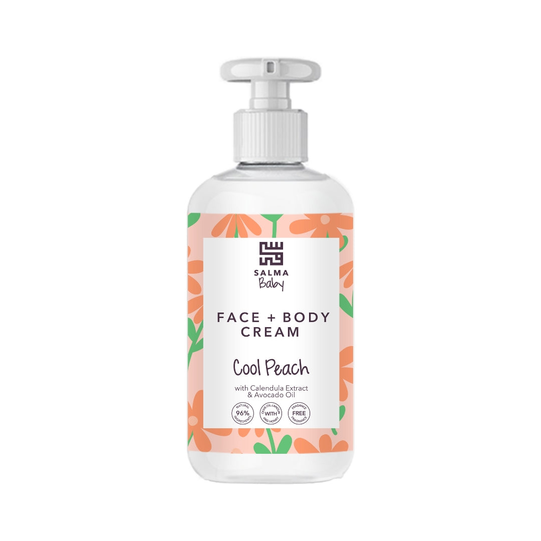Baby Face & Body Cream Cool Peach