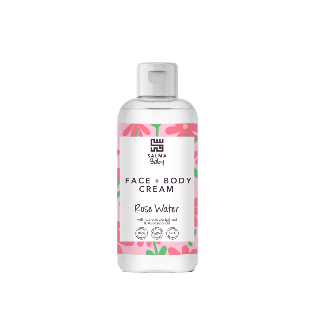 Baby Face & Body Cream Rose Water